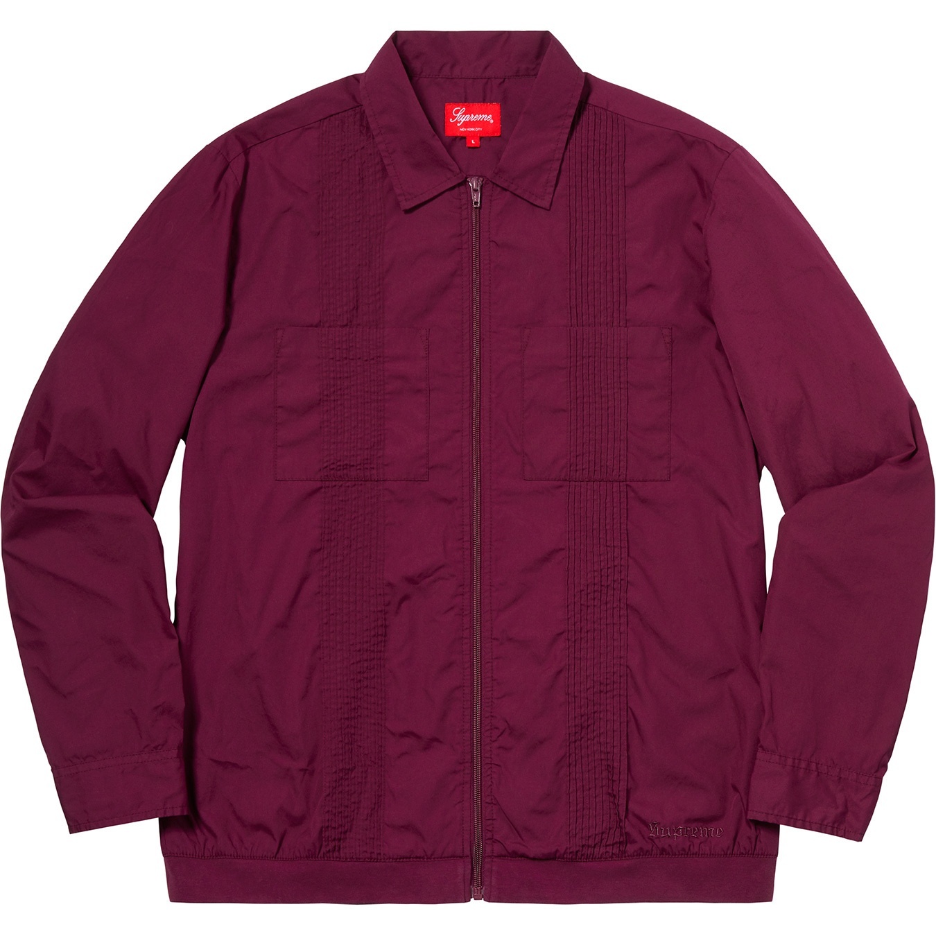 Pin Tuck Zip Up Shirt view 4